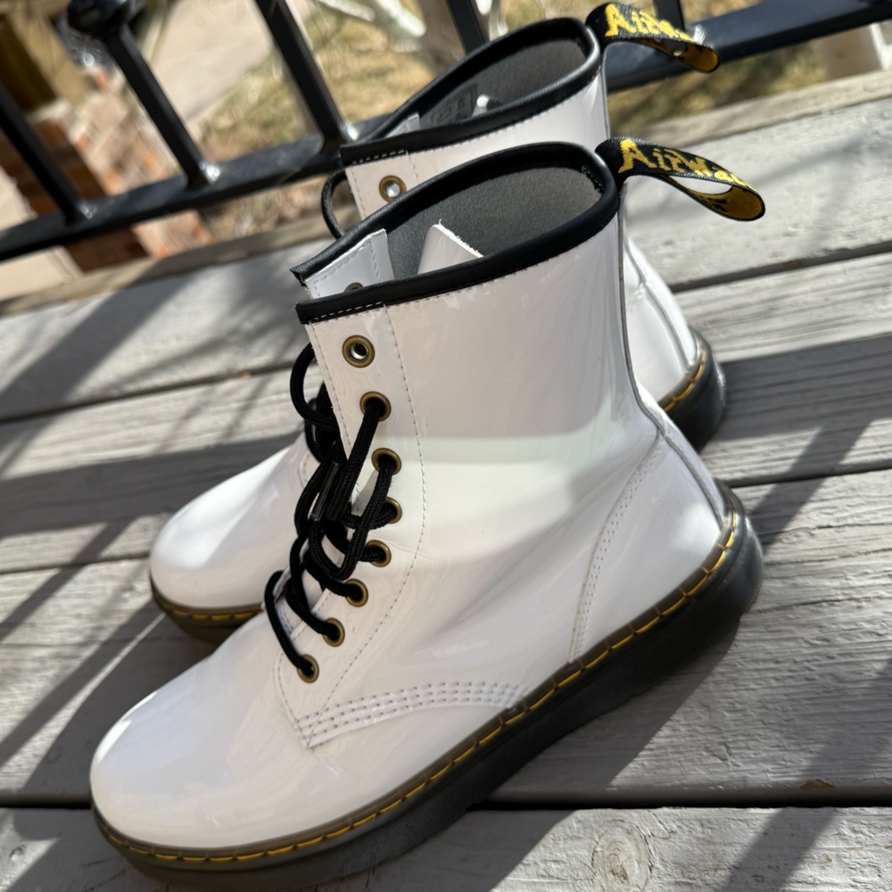 Dr. Martens Zavala White Boots